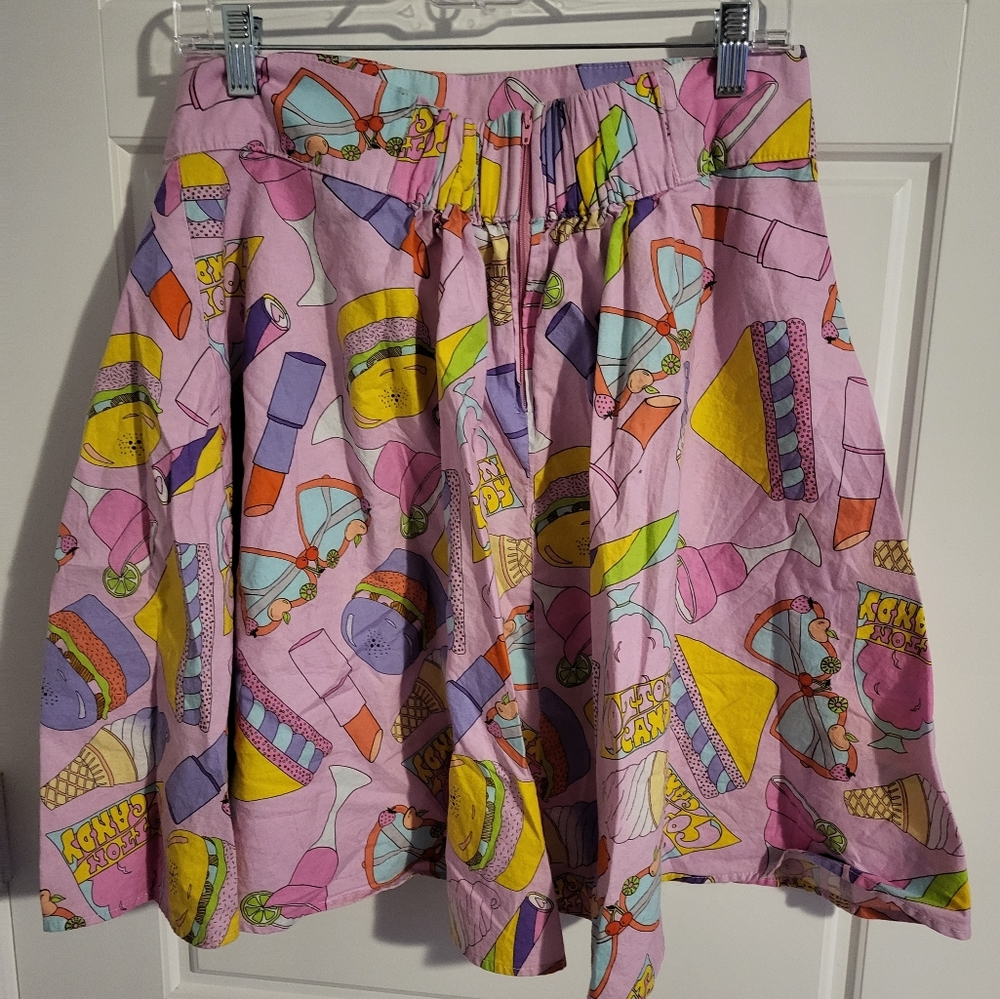 Retrolicious pink carnival candy skirt size 1x - Picture 4 of 5